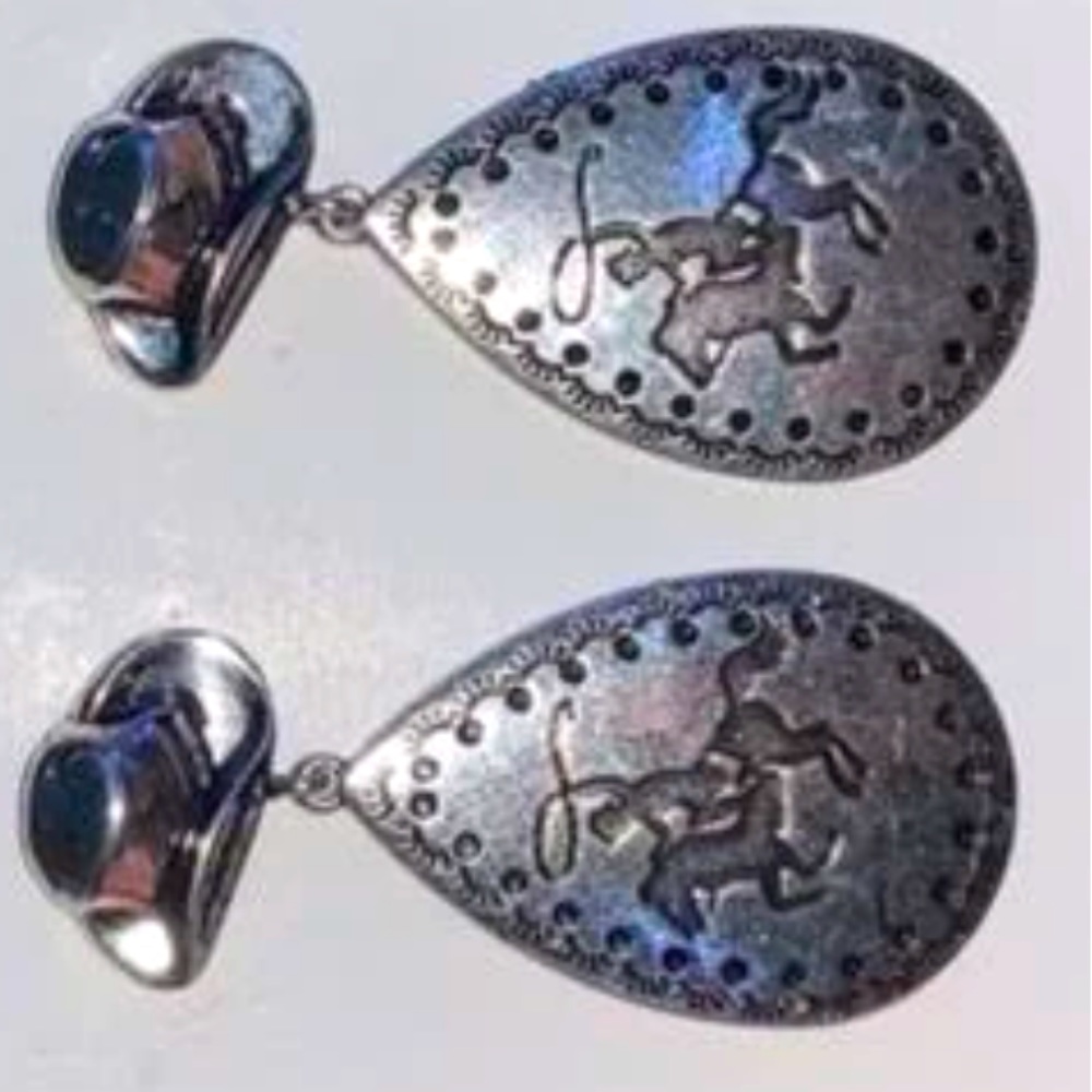 Western Cowboy Earrings